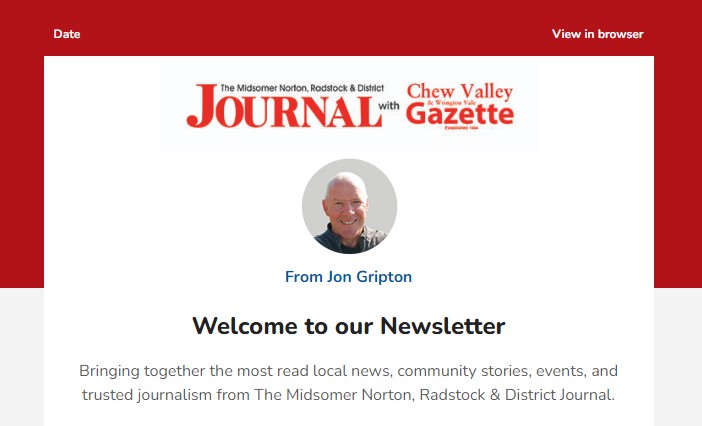 The Midsomer Norton, Radstock & District Journal newsletter sample