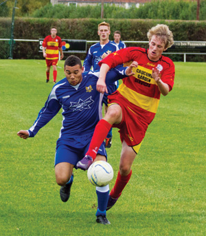 An action-packed match for Peasedown Athletic