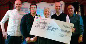 Local company mark 40th Anniversary with generous donation to WaterAid