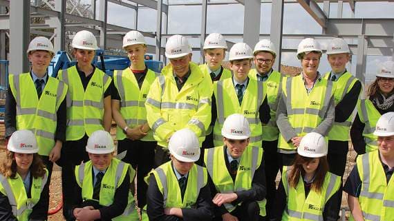 Students take a tour of school construction | mnrjournal.co.uk