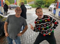 Local man finds his moment of fame when ITV’s Stephen Mulhern drops in to town’s Esso
