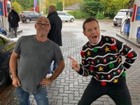 Local man finds his moment of fame when ITV’s Stephen Mulhern drops in to town’s Esso