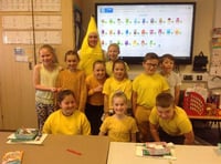 Peasedown St John Primary School says Hello Yellow