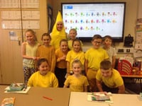 Peasedown St John Primary School says Hello Yellow