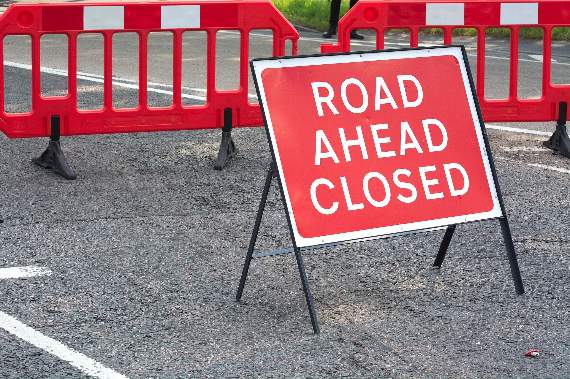 Road closures in the area