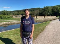 Inspirational Timsbury man completes eighty mile solo walk with no sight and a GPS app