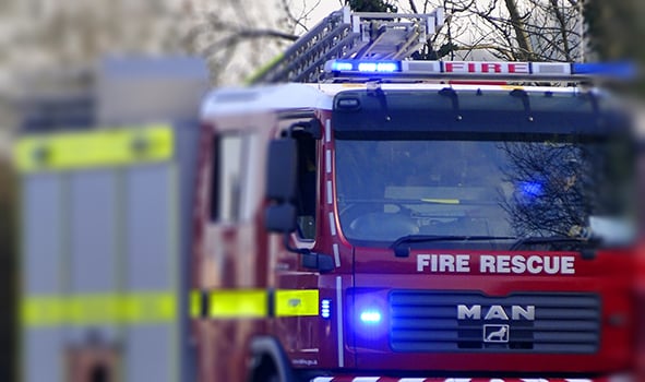 Four fire engines called to house and garage fire near Midsomer Norton