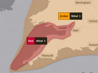 Storm Eunice: Met Office issues rare red weather warning for parts of South West