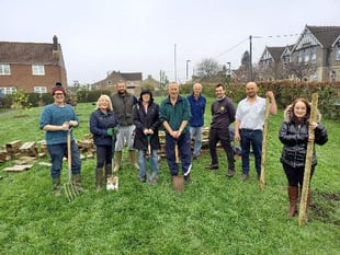 Peasedown plants 500 trees for HM The Queen’s Platinum Jubilee