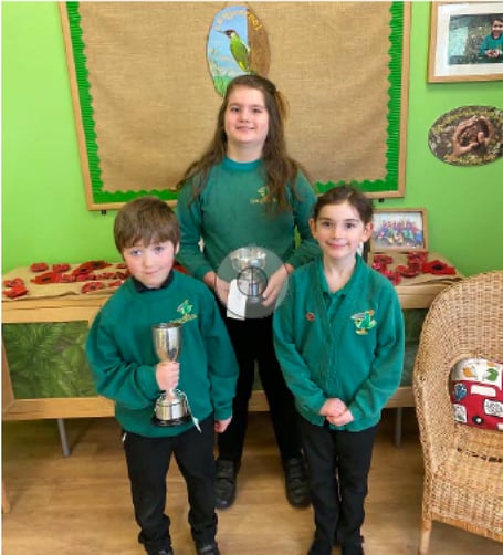 Longvernal Primary School children win big at  in Verse Speaking and Reading Aloud classes. 