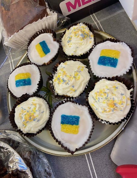 Peasedown Hive Community centre held a bake sale to raise much-needed funds for those suffering in Ukraine. 