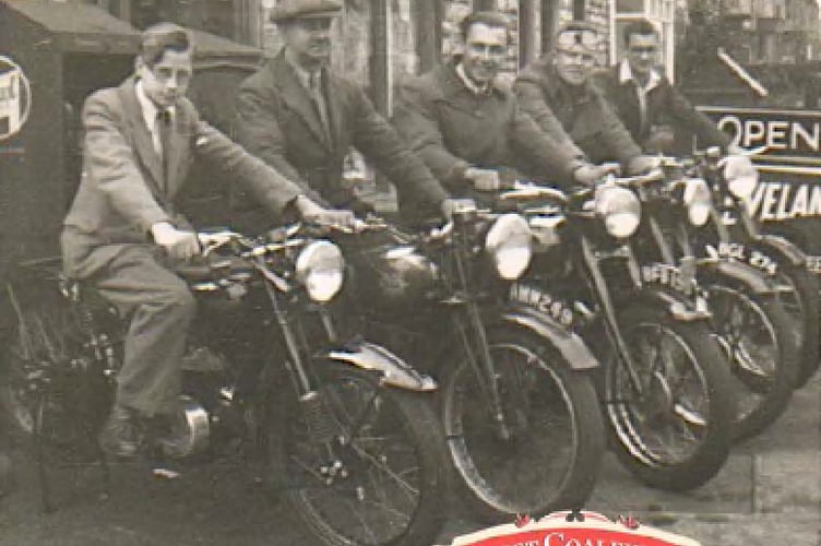 Maggs’ Motorbike shop on Radstock Road. 