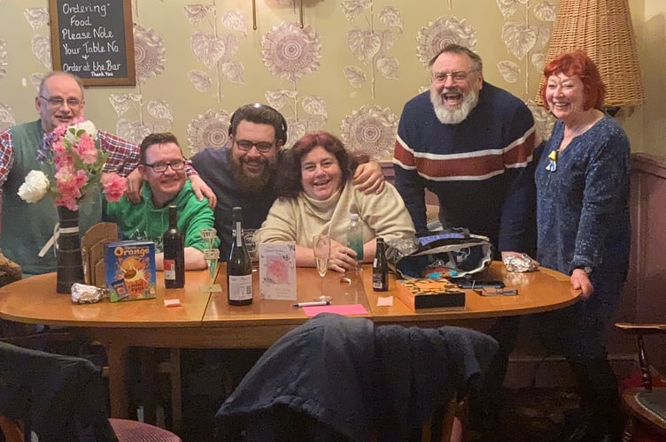 Hugh Warren, Neil Hardman, Joss Peachley, Lorraine Peachley, Bernard Newton, and Liz Hardman.