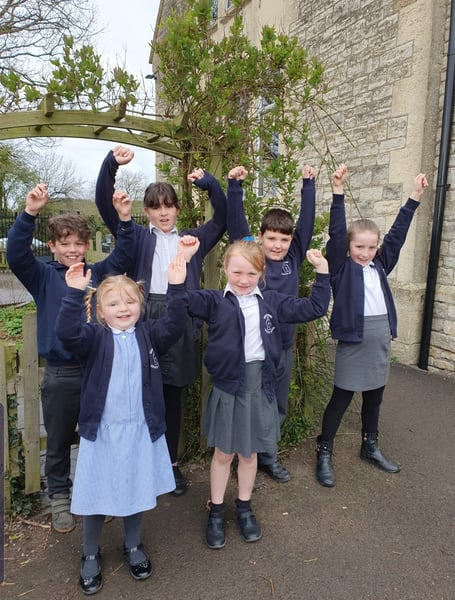 Shoscombe Church School raised £500 for British Red Cross. 