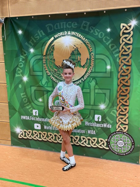 Rosie Rendell was crowned the World Irish Dancing Champion in Germany. 