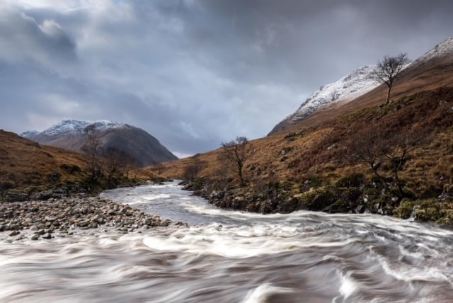 Sarah Howard’s photograph taken from Glen Etive. 