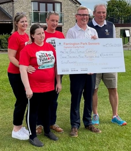 Farrington Park Golf Club raised money for Brain Tumour UK.