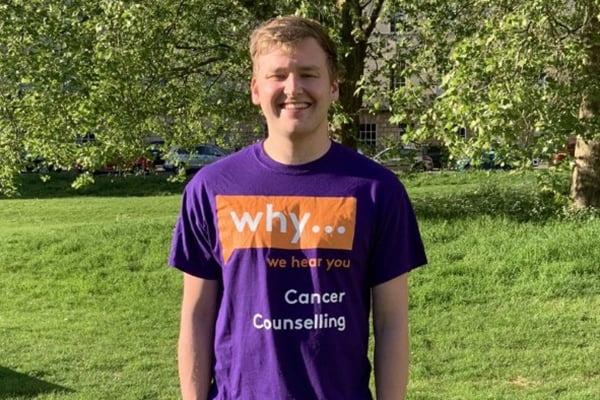 James Weller of local law firm Thatcher + Hallam will be taking on two challenges this year for We Hear You. 