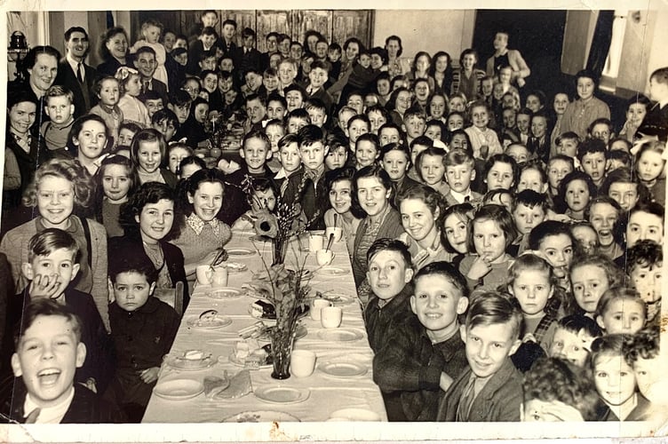 Clutton Village party in the 1950s.