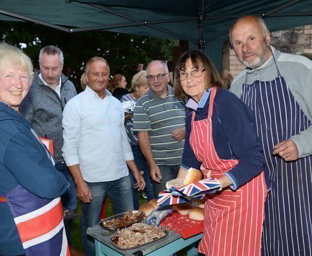 Kilmersdon lit up the skies with celebratory lighting of the Beacon