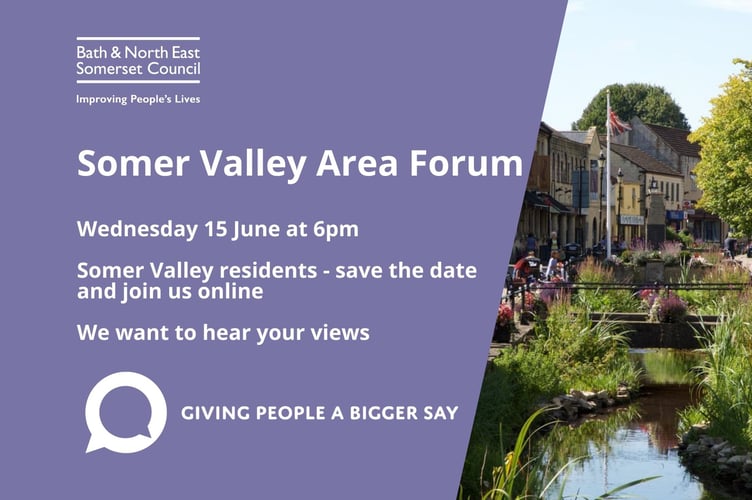 Somer Valley Area Forum June 2022 Newsroom will be held on Wednesday, 15th June.