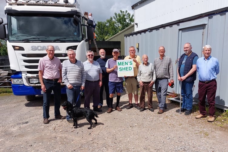 Midsomer Norton Men’s Shed welcome new shipping container.
