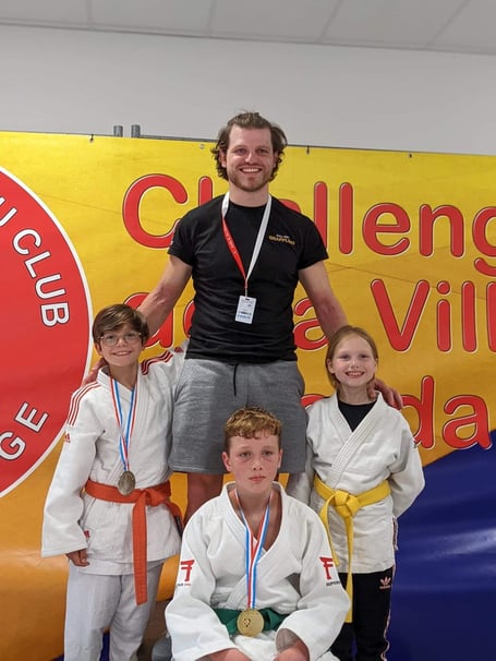 Three athletes from Full Fat Grappling, Judo and Jiu-jitsu club in Westfield Radstock, competed in Luxembourg at the Championships. 
