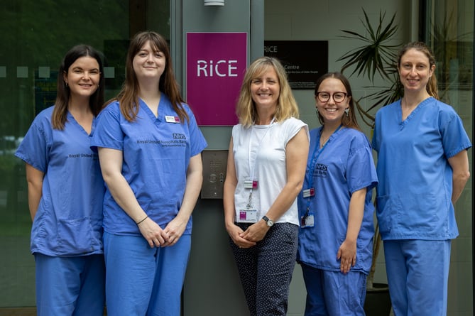 RICE’s CEO Melissa Hillier with some of the clinical team.