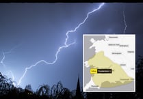 Thunder and hail warning for North Somerset