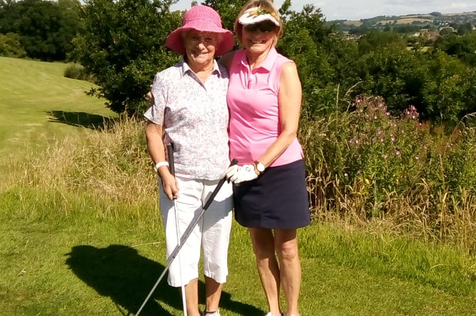 The ladies gear up for their golfing session