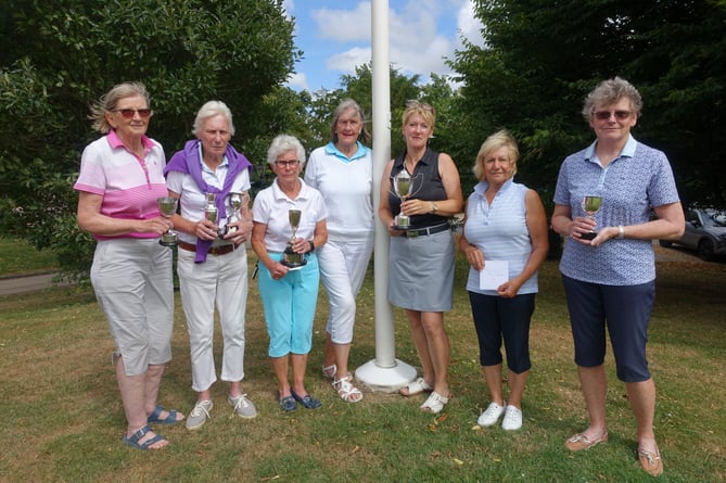 The Orchardleigh Ladies gather for the cup