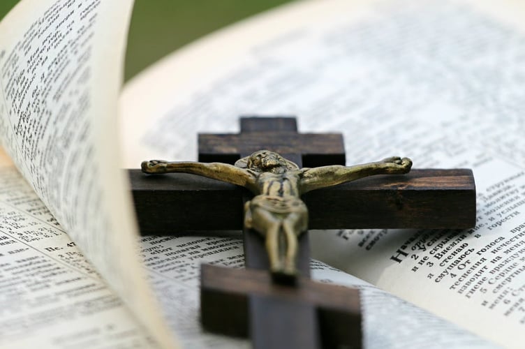Jesus on a cross