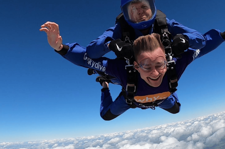 Thatcher + Hallam’s James Weller jumped 15,000ft to raise money for WHY charity.