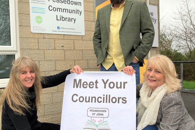 Peasedown St John Councillors hold advice surgery in the village. 