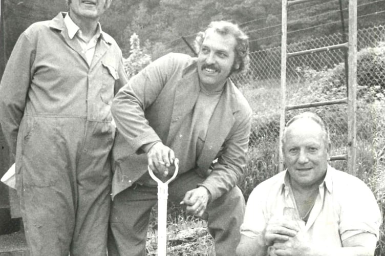 Burt Green, Mike Gulliford, Les Emery, Mill Staff, Radstock.jpg