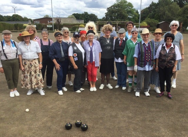 Fosseway Bowls Club embrace Guys and Dolls dress-up.