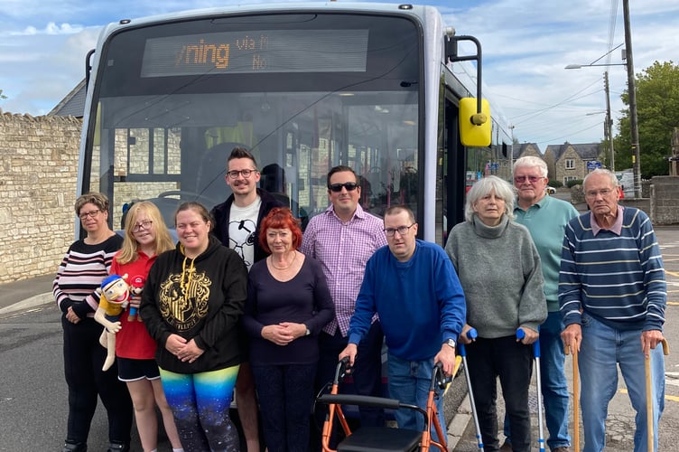 Councillors and residents gathered together following the news the bus services are saved and others will be added. 