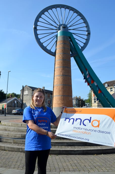 Millie Hawkins stood outside Radstock Wheel.