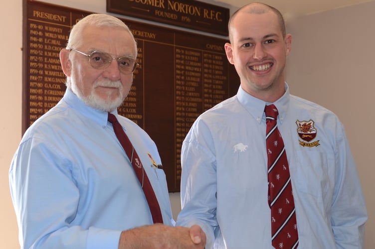 Midsomer Norton Rugby Club presentations.