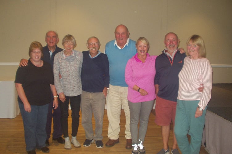 The prize winners at the Puttsomes competition at Fosseway Golf Club.