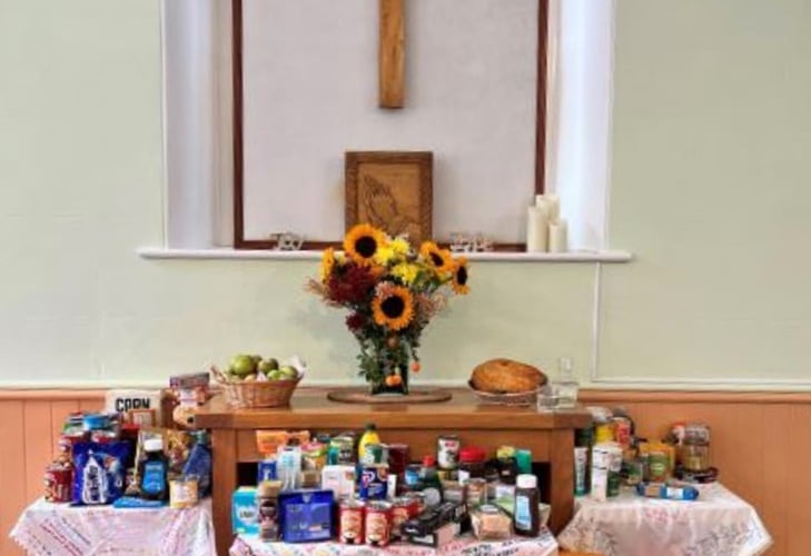 Peasedown Methodist Church raised £210 for All We Can. 