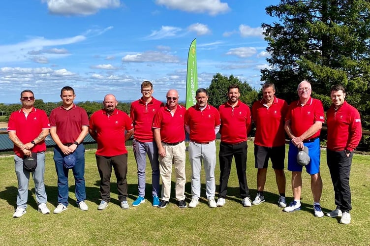 The Avalon B Team at Mendip Golf Club after their final match of the season.