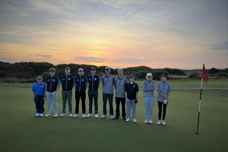 Mendip’s juniors at the Somerset League Finals.