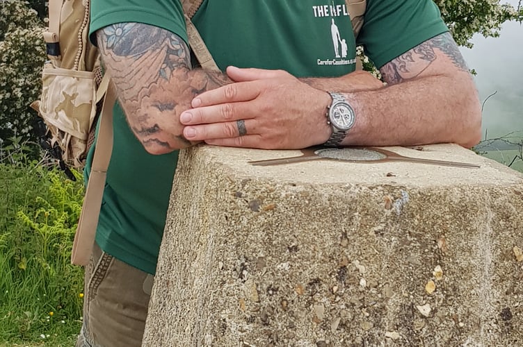 Paul Thorner, a Light Infantry Veteran from Paulton will be walking the Shropshire Challenge. 