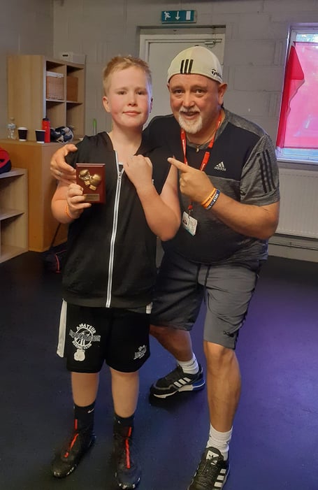 Mason Messenger represented Norton Radstock Amateur Boxing Club.