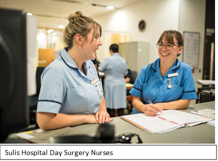 Sulis Hospital day surgery nurses. 
