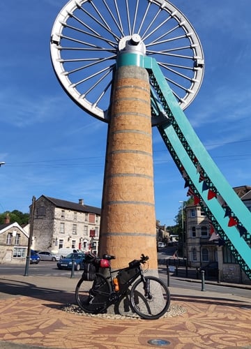Karol Kwiatkowski biked from Radstock to his home town in Poland.