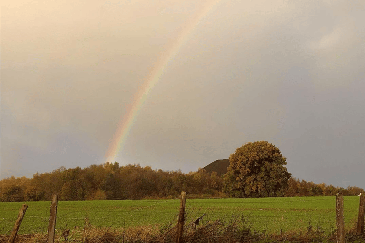 Rainbow over the Batch, Midsomer Norton.