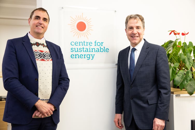 Metro Mayor Dan Norris at the Centre for Sustainable Energy.