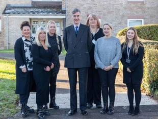 Jacob Rees-Mogg MP hears how Curo are tackling homelessness 